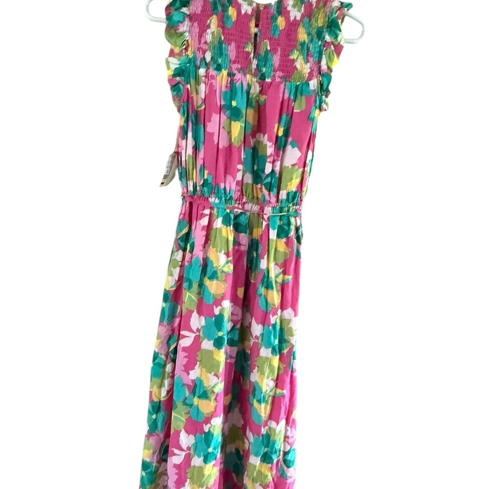 Draper James Pink and Green Midi Dress - Picture 10 of 10